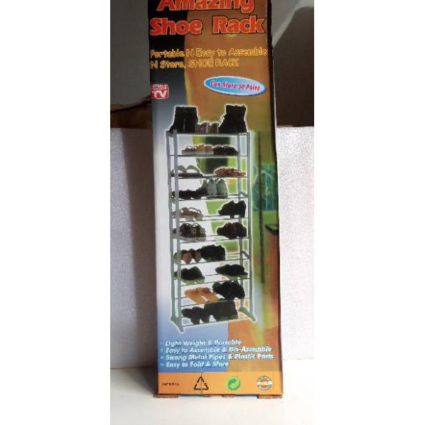 Best Se Ll Eri Amazing Shoes Rack Sepuluh Tingkat Rak Sepatu 10 Susun Em Shopee Indonesia