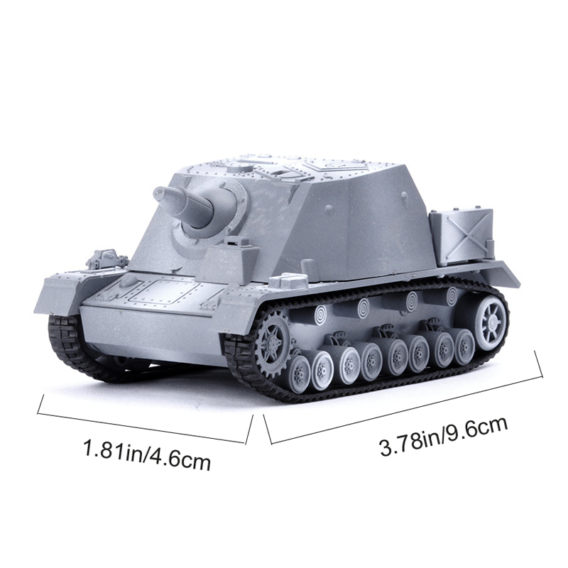 Miniatur Tank Tempur Jerman Sturmpanzer Assault Gun 4D Skala 1 / 72 Bahan Plastik Untuk Koleksi