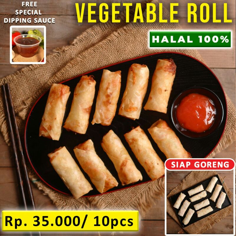 

Vegetable Roll dan Chicken Roll (Frozen)