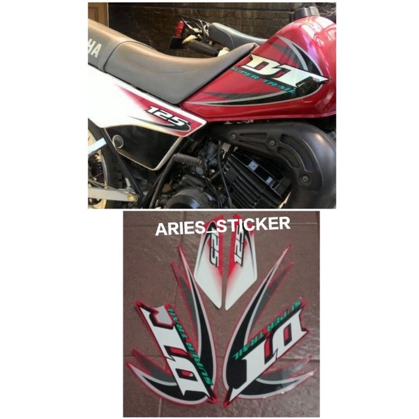 STRIPING STIKER YAMAHA DT DT125 SUPER TRAIL