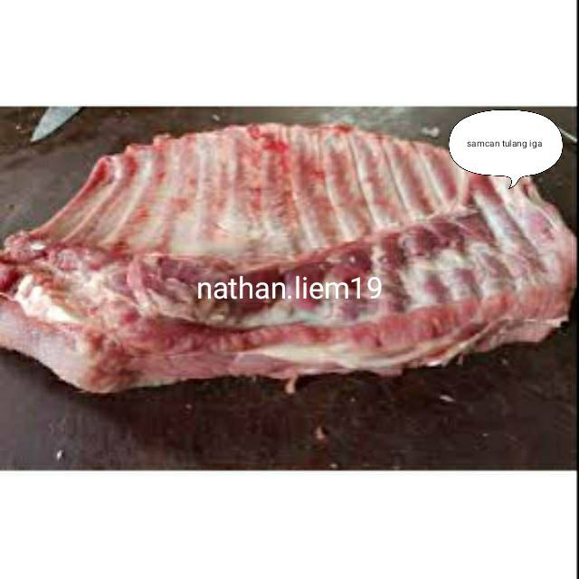 

samcan tulang ( samcan dan tulang iga yang utuh dan belum d'pisahkan 1kg )