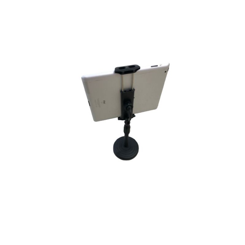 STAND HOLDER MEJA BLACK MULTIFUNGSI FOR HANDPHONE AND TABLET