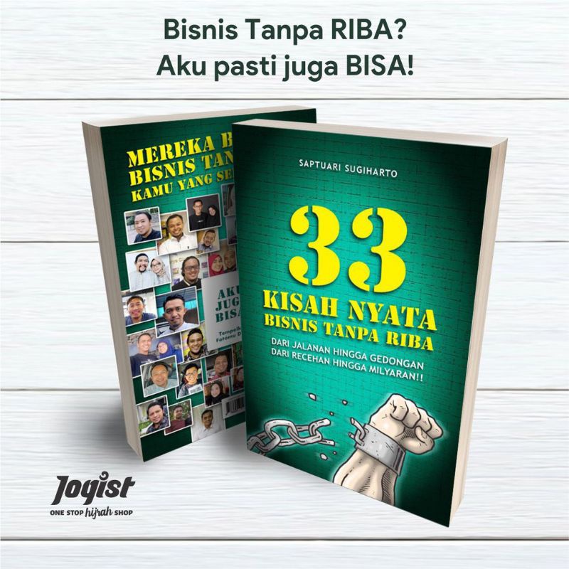 Buku 33 Kisah Nyata Bisnis Tanpa Riba by Saptuari Sugiharto
