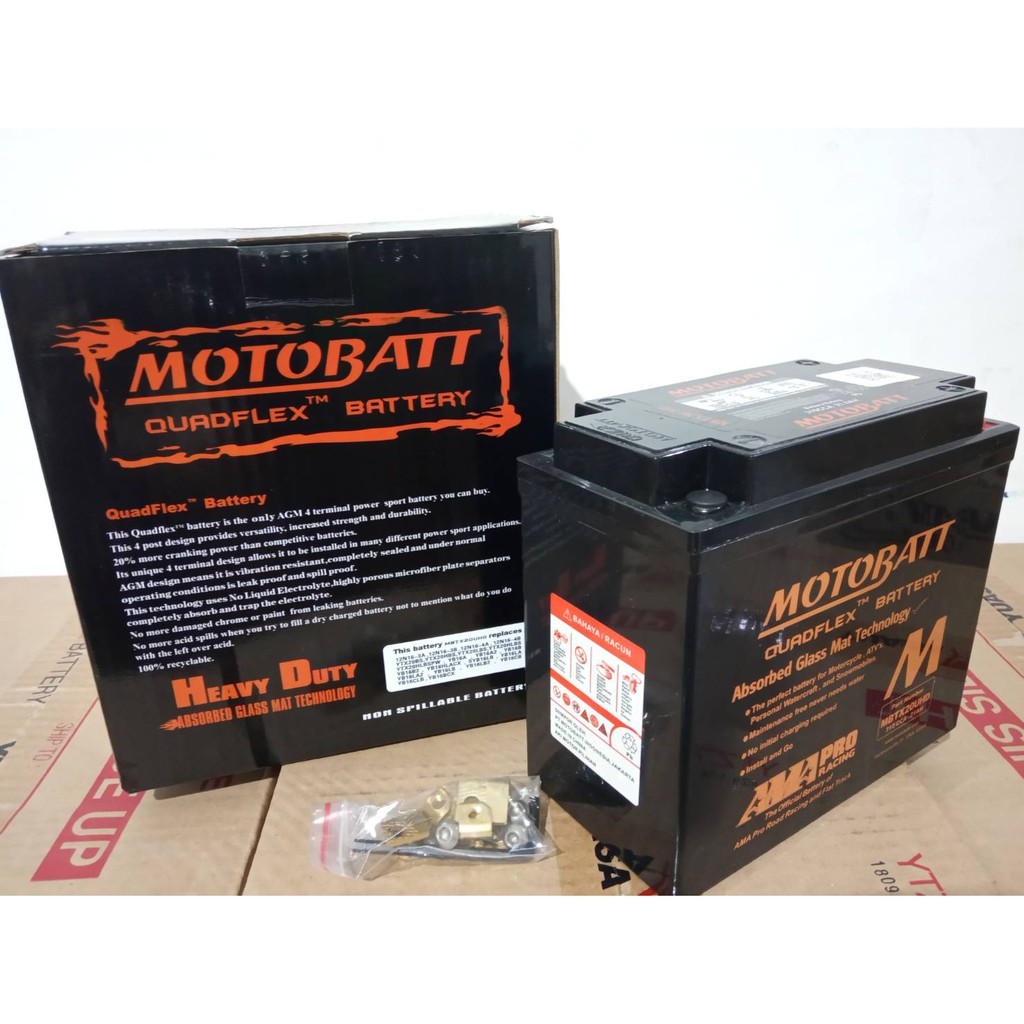 SALE !! Aki Moge Motobatt MF MBTX20UHD-YTX20L-BS (Harley, Yamaha, Honda)