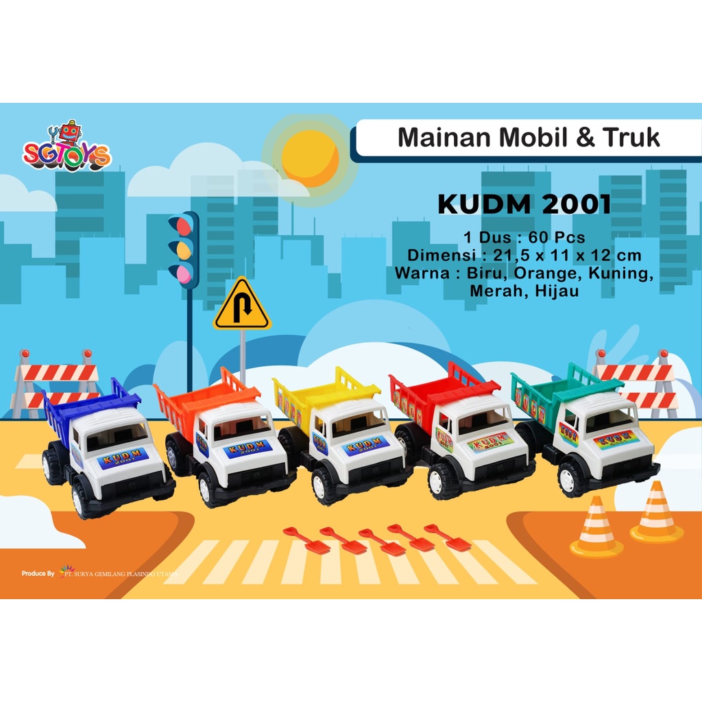 Mainan Anak Mobil SG TOYS KUDM 2001 | Koleksi Mainan Edisi Mobil Truck
