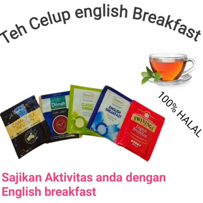 

{GRATIS GULA STIK} Teh Celup English Breakfast Ecer Bisa cod