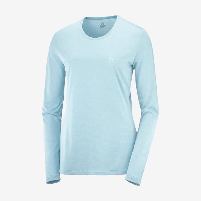 Baju Olahraga Wanita Lengan Panjang Salomon-AGILE LS TEE W