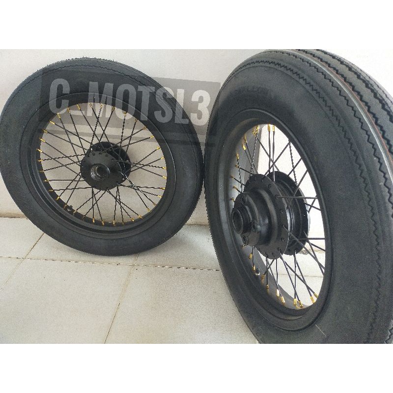 Paketan velg tromol Yamaha xsr custom ring 17 plus ban clasic 350 400 17