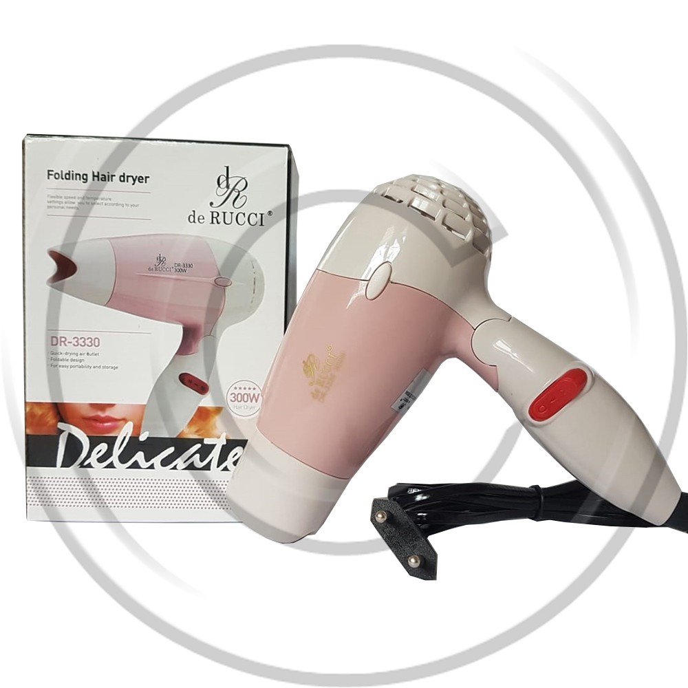 DE RUCCI / HD-DR-3330 / Hairdryer / Pengering Rambut Mini / Hair dryer / Termurah / Berkualitas / Best Seller Proffesional