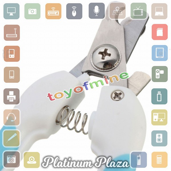 YZHTBRUSH Gunting Kuku Anjing Kucing Kelinci Stainless Steel - 5X - Blue`EU09KV-