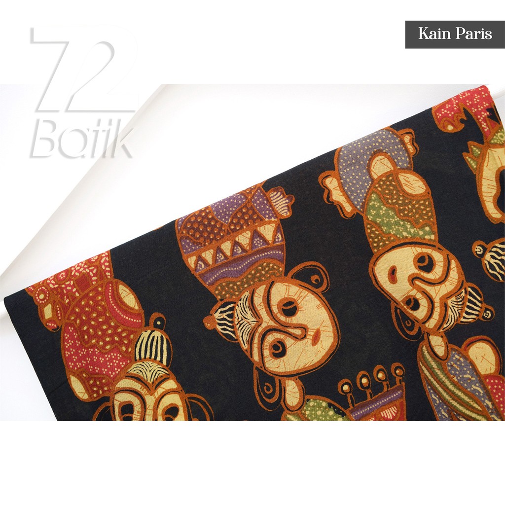 KAIN BATIK PREMIUM Bahan Paris Motif Jamu Gendong Warnahitam Orange Oren Oranye 726626 Cap 72 Jarik Jarit Samping Kebat Panjang Batik Paris Modern Premium Bahan Seragam Batik Pernikahan Kantor Keluarga Murah Kamen Jadi Batik Bali Lembaran