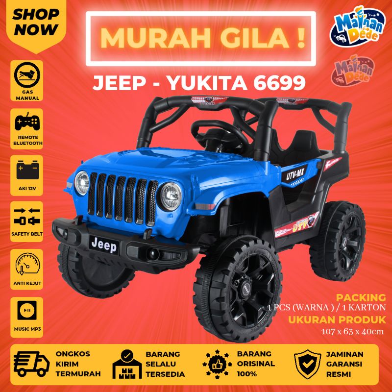 Mainan Mobil Aki Anak Jeep Yukita 6699 UTV MX-1