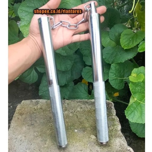 Double stik bruce lee besi nunchaku besi
