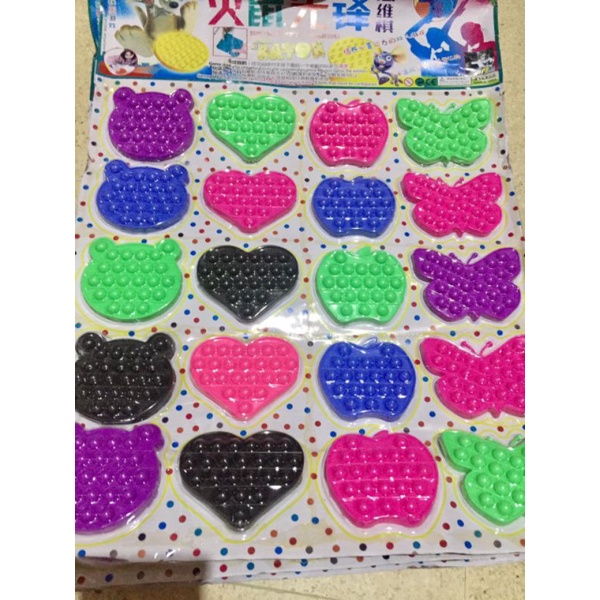 [Himart]Mainan Squishy Bubble Pop It Bahan Silikon Warna Pelangi Untuk Penghilang Stress-Mini apel 9cm