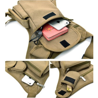 Tas Pinggang Pouch Army Handphone Case Dompet HP Waist Belt Travel Bag