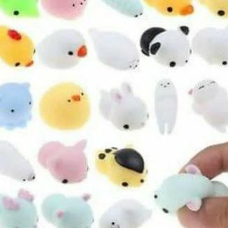 [COD] 1 pack isi 10 pcs squishy mochi mony moni lucu imut dan menggemaskan