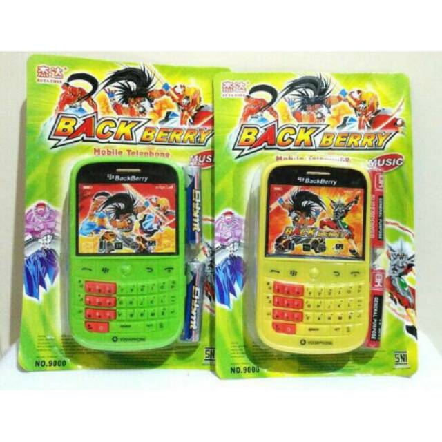 Mainan Anak Hp blackberry 8520 / Telepon / Handphone karakter gambar cartoon