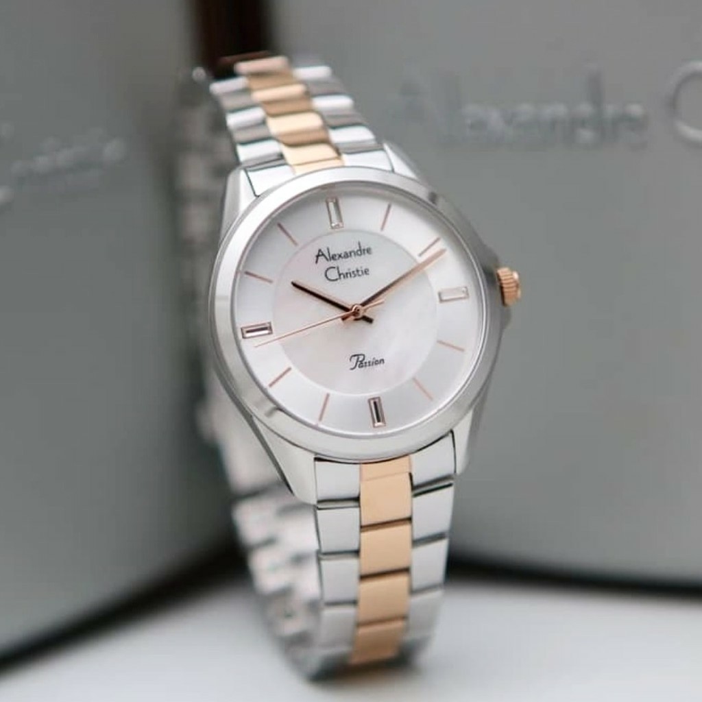 AC alexandre Christie AC 2816  wanita original stainless steel silvr rose gold