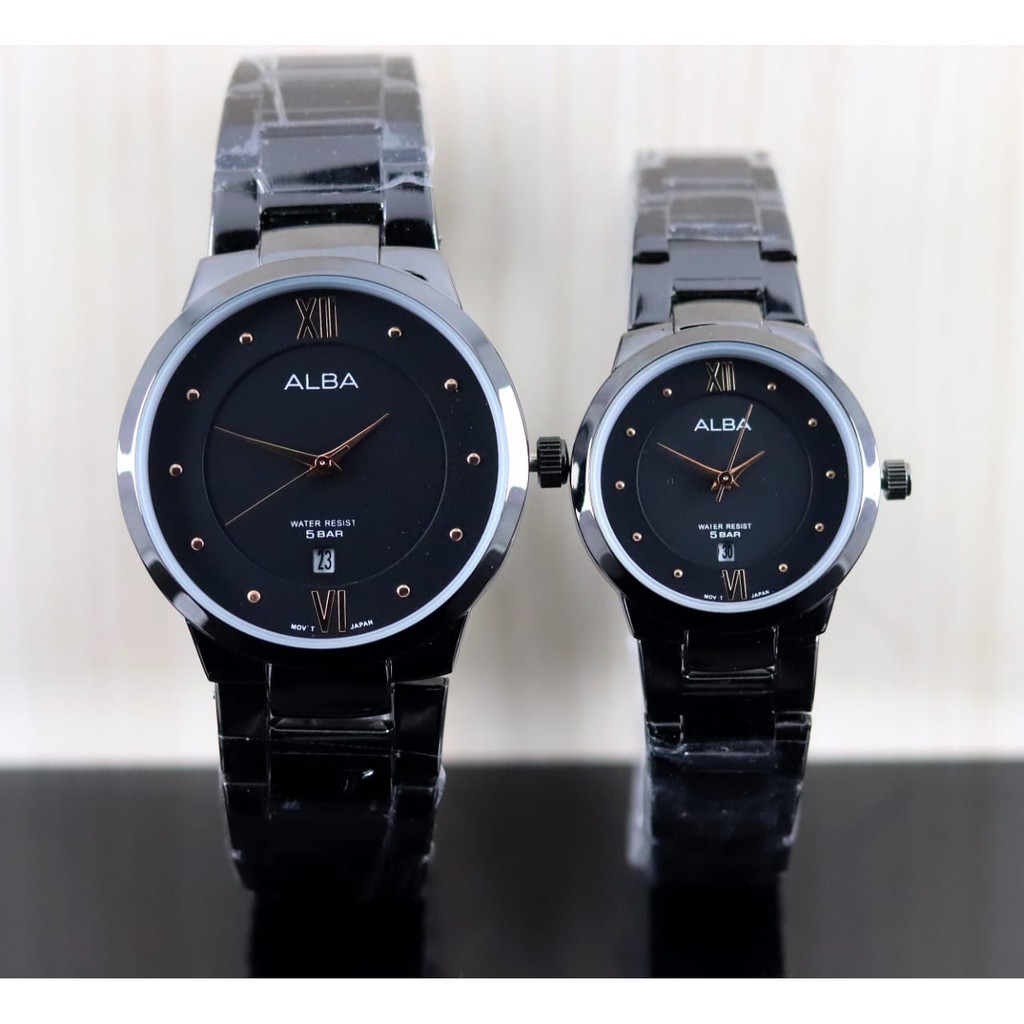 Jam Tangan COUPLE Analog Stainless Steel Alba