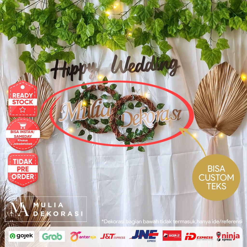 Dekorasi Backdrop Lamaran Nikahan Aqiqah Khitan Backdrop Tunangan Akad Nikah Paket Mulia EE