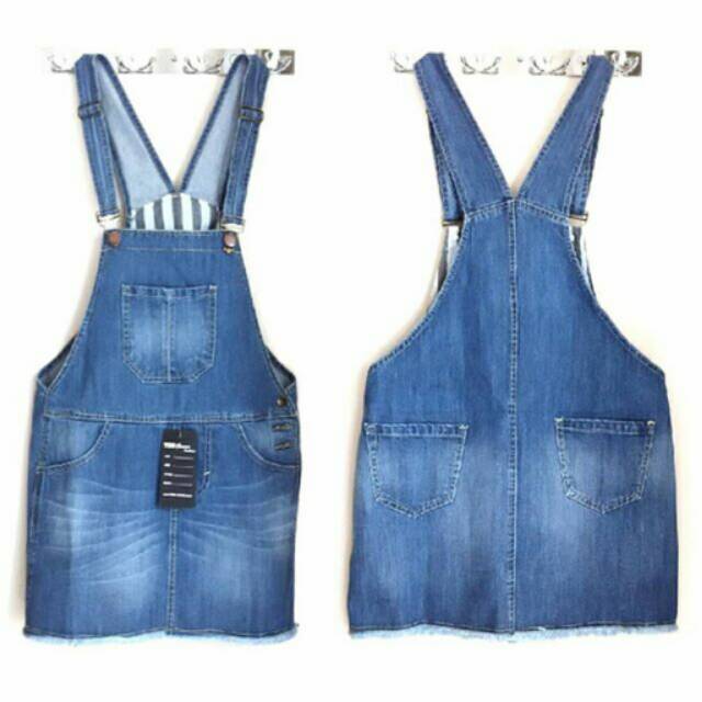 TXM SKIRT OVERALL JEANS FADE BLUE