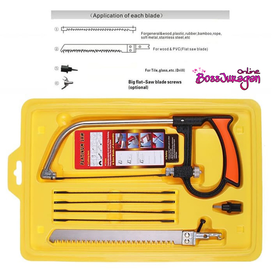 (BOSS) Magic Saw / Gergaji Set / Set Gergaji Serbaguna / Gergaji Multifungsi / Magic Handsaw