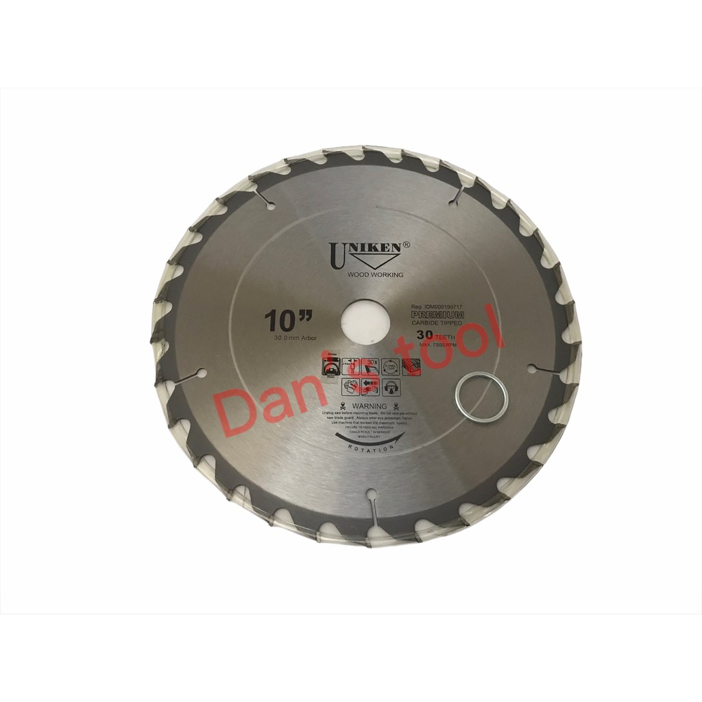 Mata Circular Wood 10 inch x 30 T / Circular Saw Blade / Potong Kayu