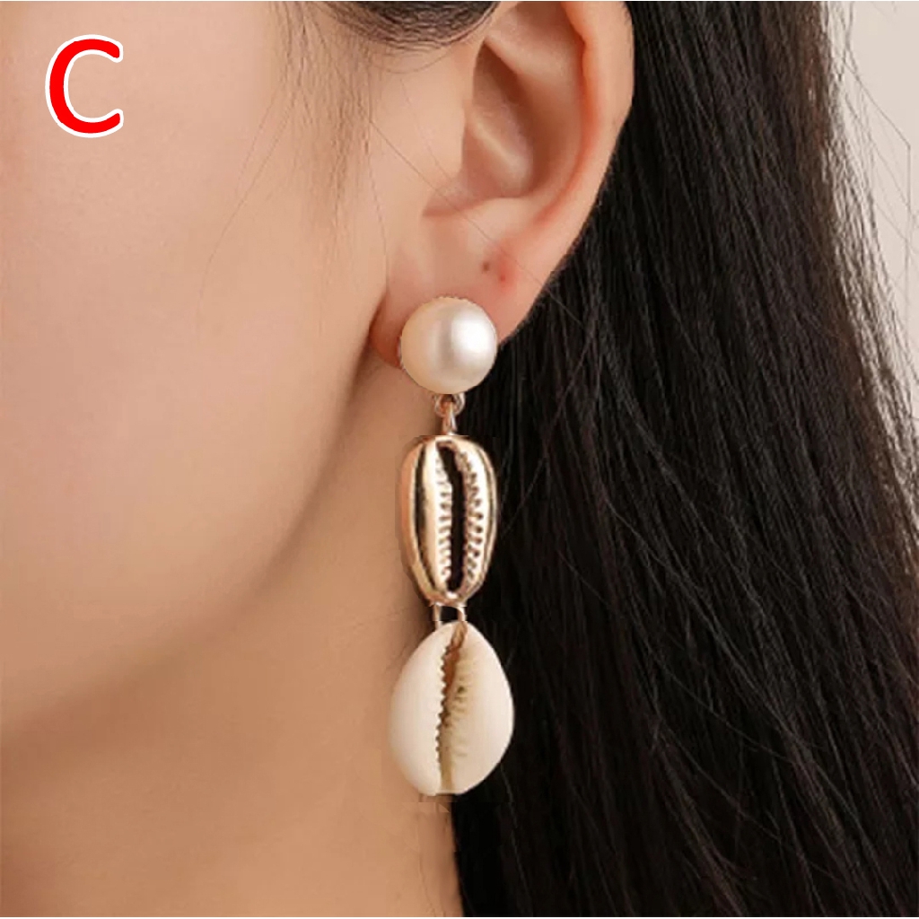 Anting Fashion Wanita Korea Style Model Keong Aneka Varian  429