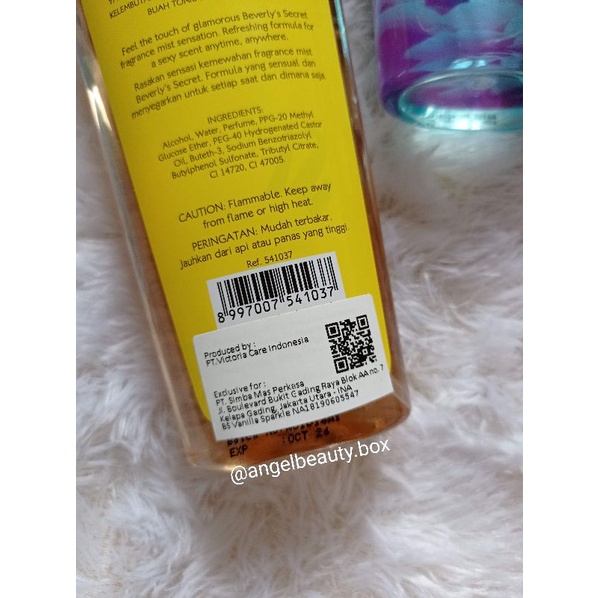 100% ORIGINAL BEVERLY'S SECRET BODY MIST 250ml