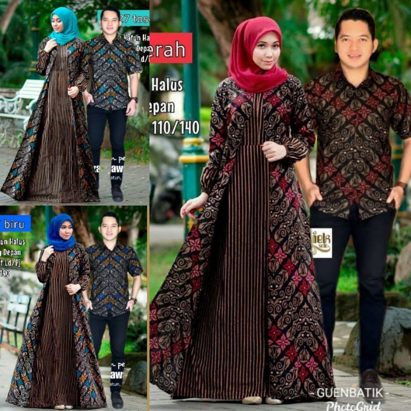 COUPLE GAMIS BATIK CARDY SONGKET NEW BEST SELLER