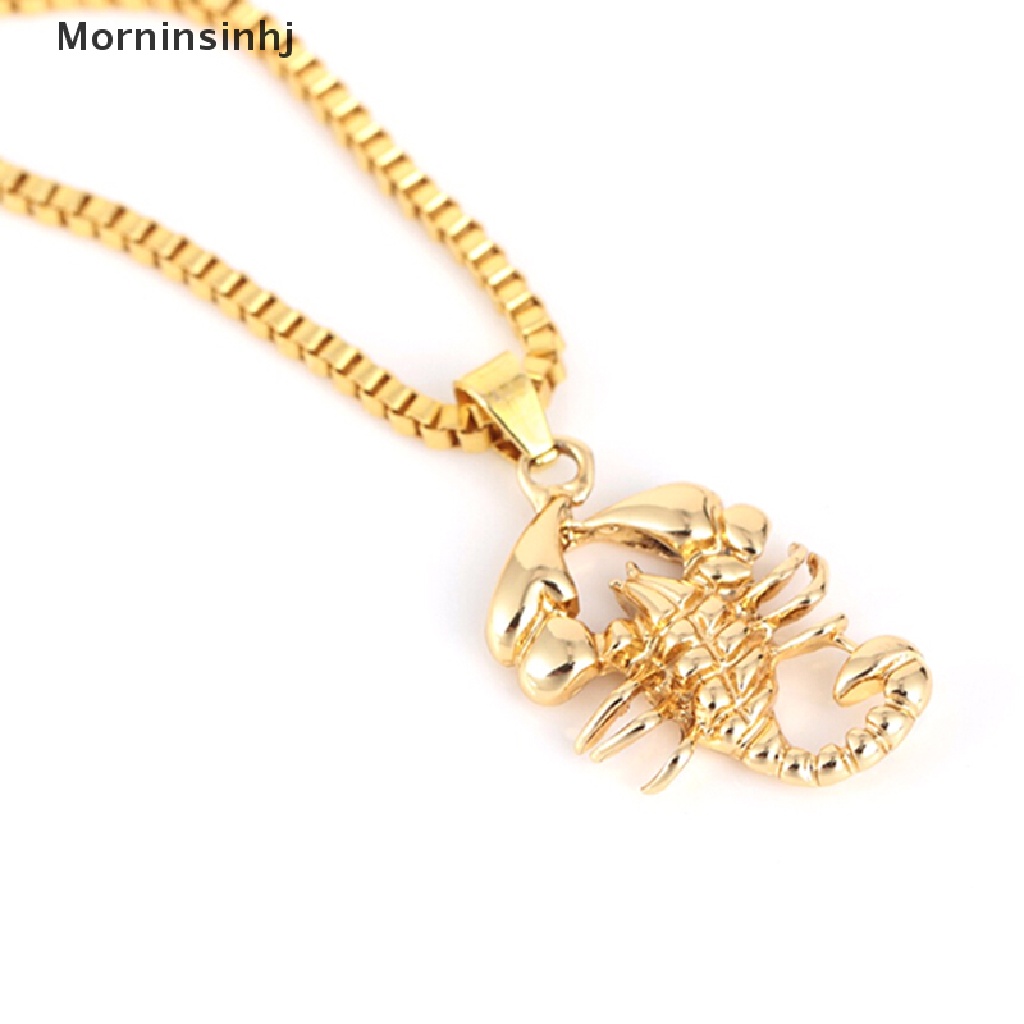 Mornin Fashion Hip Hop Pria Scorpio Rantai Panjang Sweater Kalung Punk Rock Perhiasan Hadiah id