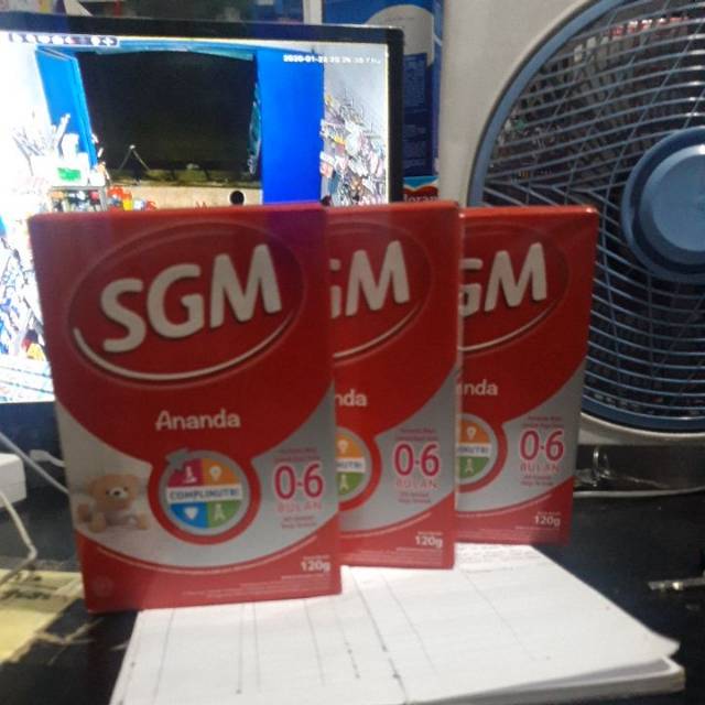 SGM ANANDA 0-6 BULAN 600 GRAM ( 5 box x 120 Gram )