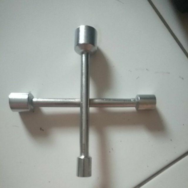 Kunci Kepala Bor 4way Universal Fit Drill Chuck Key Kunci Kepala Pembuka Mata Kepala Bor