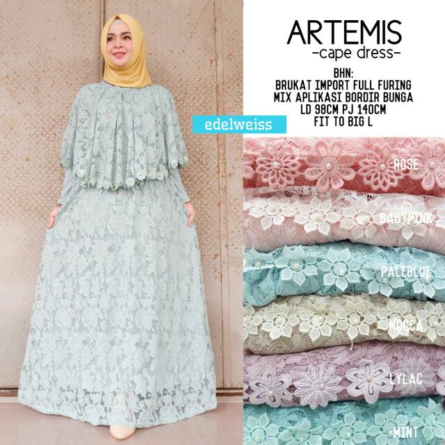 Artemis cape dress