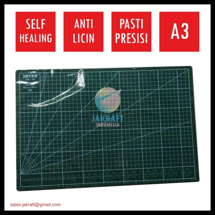 

Cutting Mat A3 Joyko (45 X 30 X 0.3 Cm) Self Healing Murah Bagus Kode 235