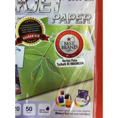 

۩ Kertas Foto Inkjet Paper A4 120 gram Blueprint Photo Paper BP-IPA4120 ◙