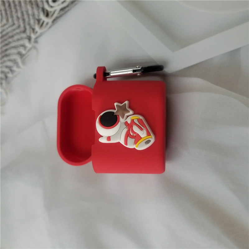 Qcy T7 Casing Soft Case Silikon Anti Jatuh Motif Kartun Astronot