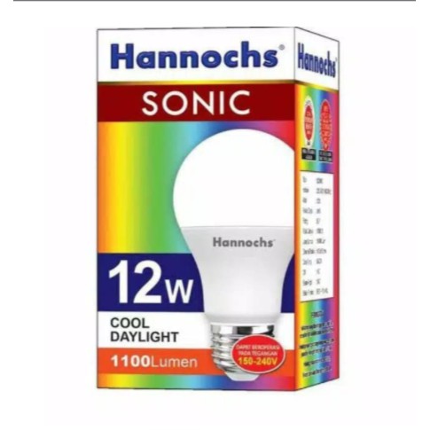 Hannochs Lampu LED / Bohlam LED SONIC 12 watt / 12W Cahaya Putih