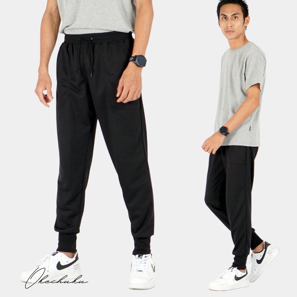OKECHUKU Brooklyn Celana Panjang Pria Polos Basic Jogger Pant / Joger Pants-1