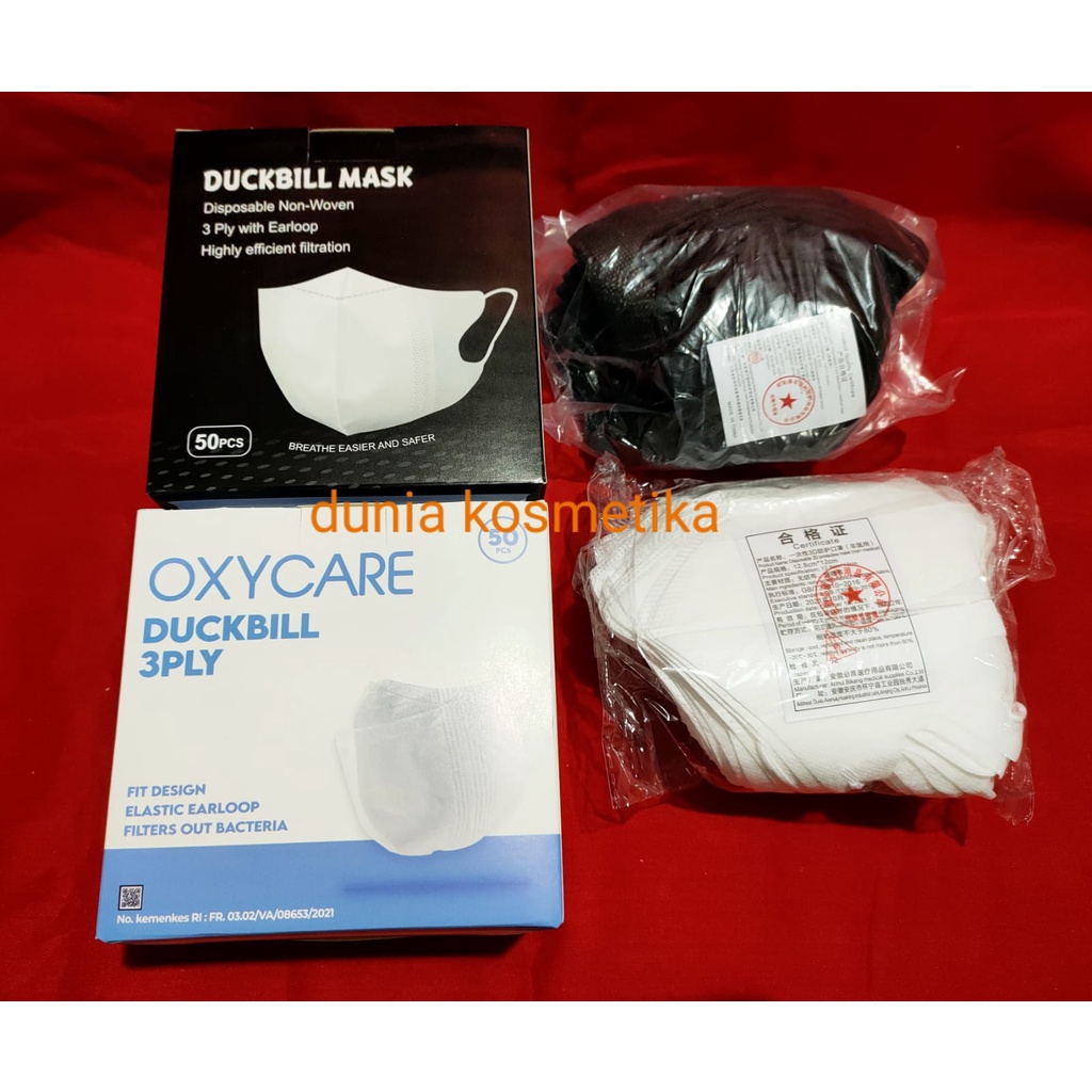 Masker Duckbill 3 PLY OXYCARE 1 BOX isi 50pcs