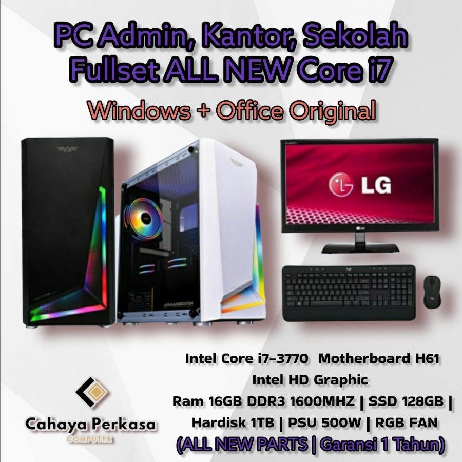 CPU | Komputer | PC Rakitan | PC Deskop | PC Admin | PC Kantor | PC Sekolah | Komputer Fullset Rakit