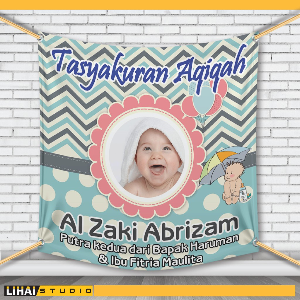 Cool Contoh Banner Aqiqah  Bayi Young Heart