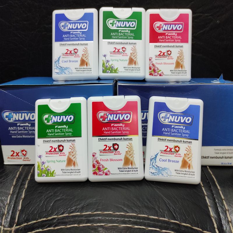 Nuvo Hand Sanitizer Spray 18ml/nuvo hand sanitizer spray pocket 18ml