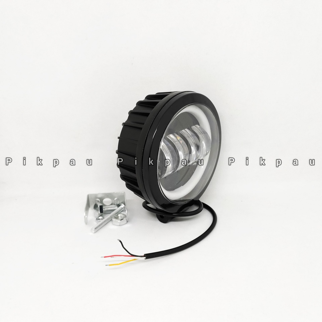 Lampu Tembak Sorot Daymaker LED 6D CWL CREE 4 Mata Lensa Bulat Lampu Depan Motor