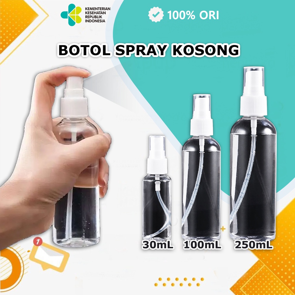 BOTOL SPRAY KOSONG / BOTOL SEMPROT / BOTOL ISI ULANG / BOTOL PET KWALITAS PREMIUM