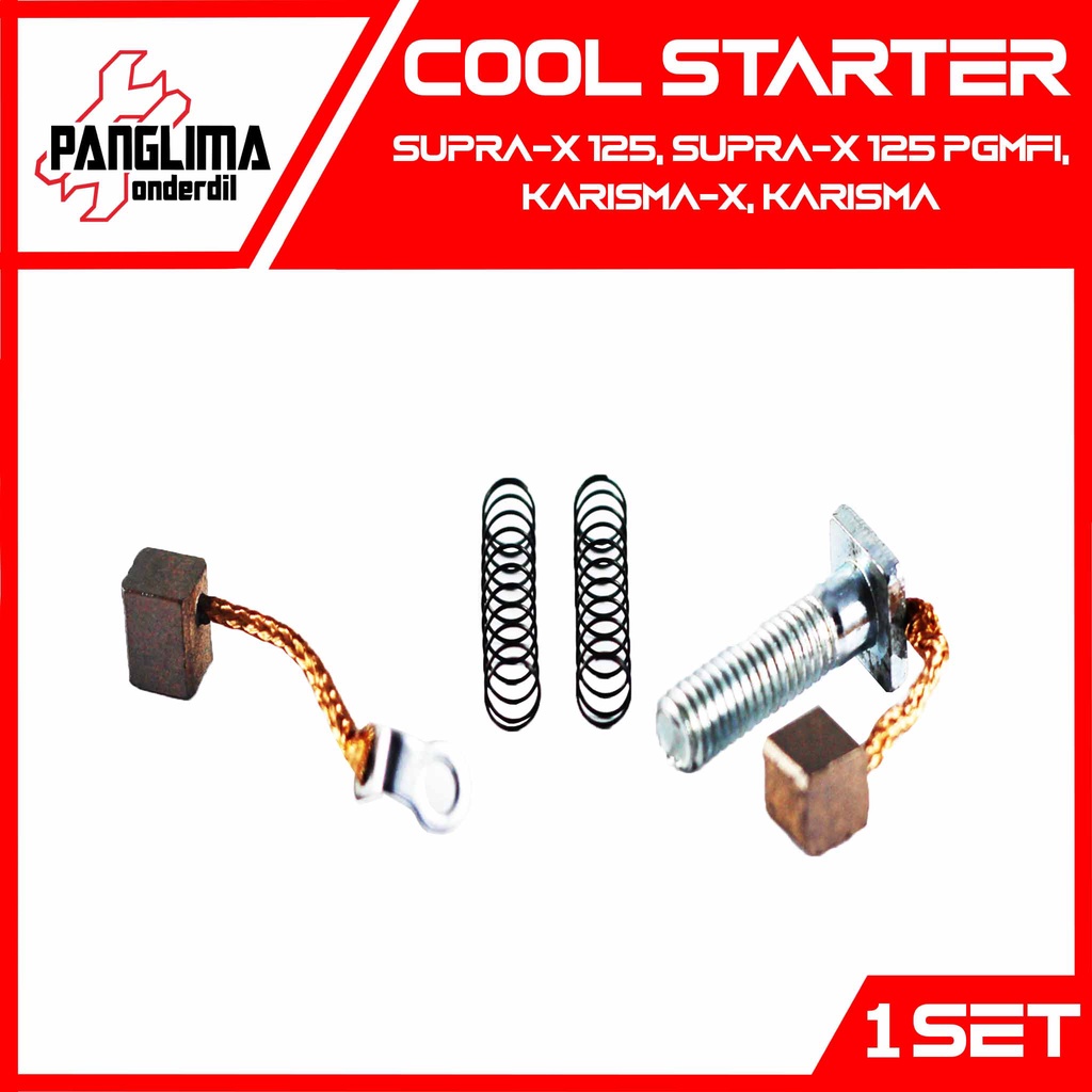 Cool Starter Supra-X-125 PGMFI &amp; Karisma &amp; Verza &amp; New Mega Pro &amp; CB-CBR 150 Kul-Areng-Arang Stater-Carbon Brush