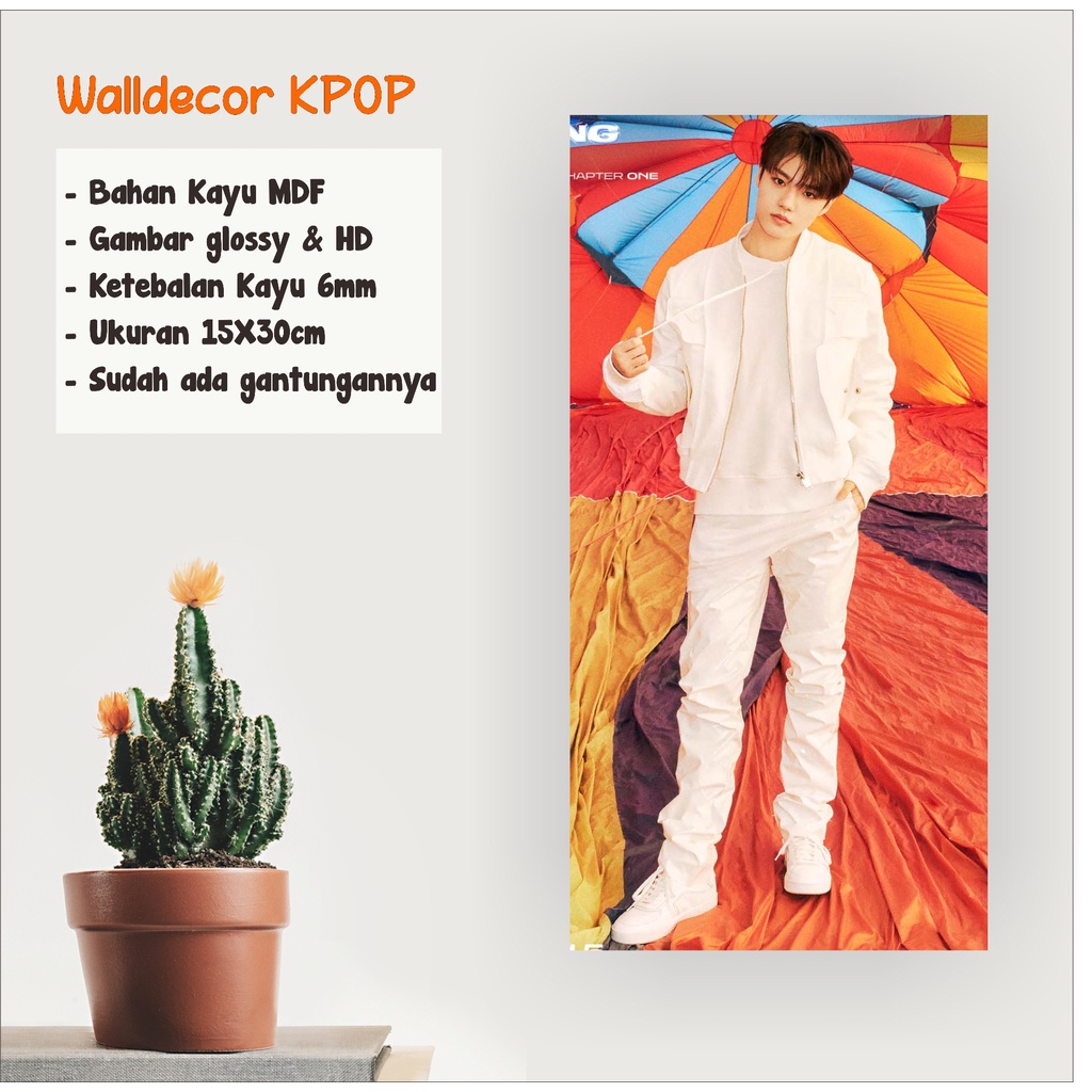 WALLDECOR TREASURE DOYOUNG UKURAN 15X30 CM WALL DECOR POSTER KAYU HIASAN DNDING KPOP