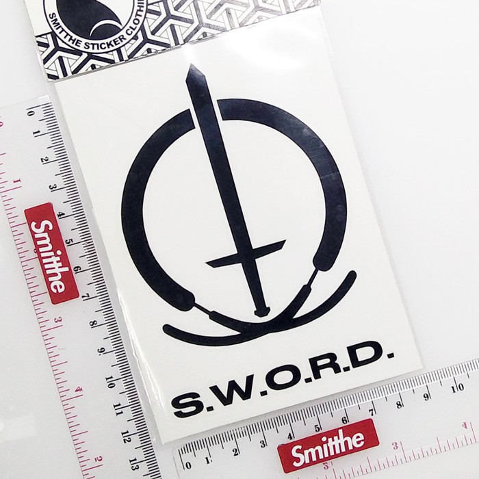 Stiker S.W.O.R.D. Logo sword Cutting Sticker aksesoris Motor Mobil