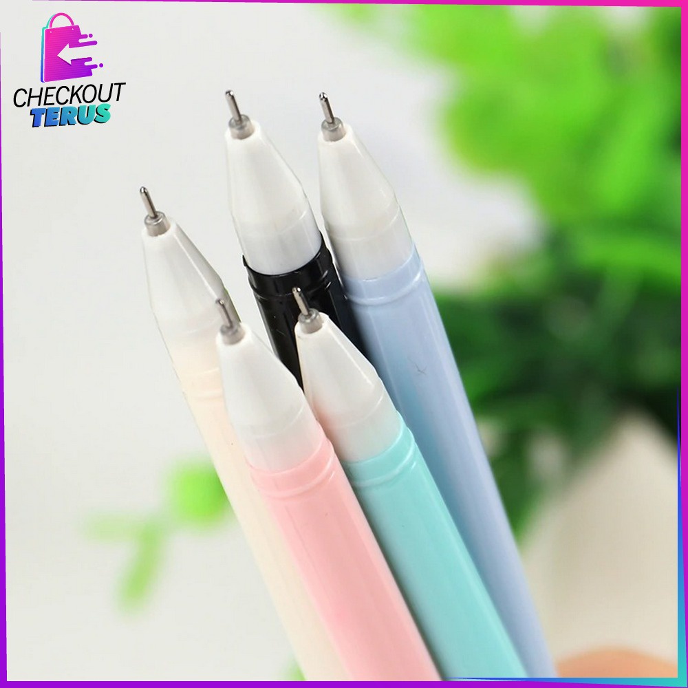 CT A14 Pulpen Gel Karakter Kartun Kucing Alat Tulis Stationary Bolpen Motif Kucing Pena Unik