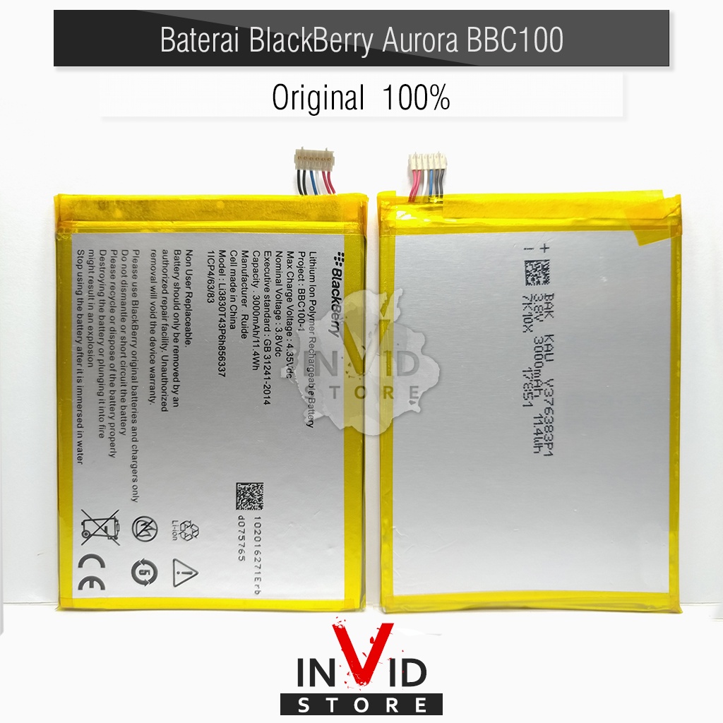 Baterai Blackberry Aurora BBC100